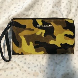 Michaels Kors authentic camo clutch
